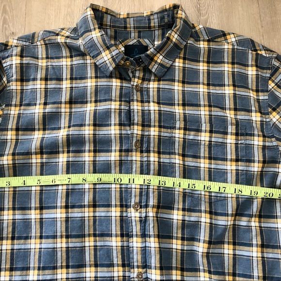 Prana, S.S. Button Up Shirt, XL, VGUC - Picture 3 of 7
